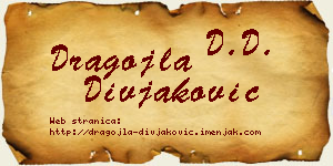 Dragojla Divjaković vizit kartica